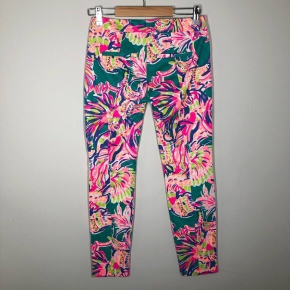 LILLY Pulitzer Kelly Ankle Length Pant in Safari Sighted Size 0 - Picture 6 of 9